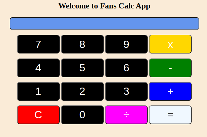 This is an Image that shows a sample of the Calculator Project
